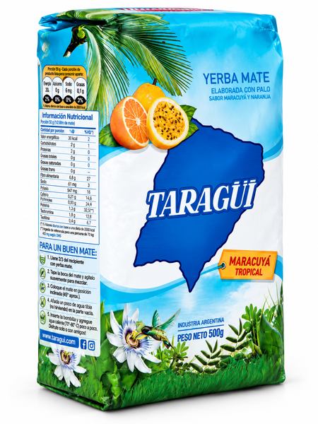 Yerba Mate Taragüi Maracuyá Tropical 500 g